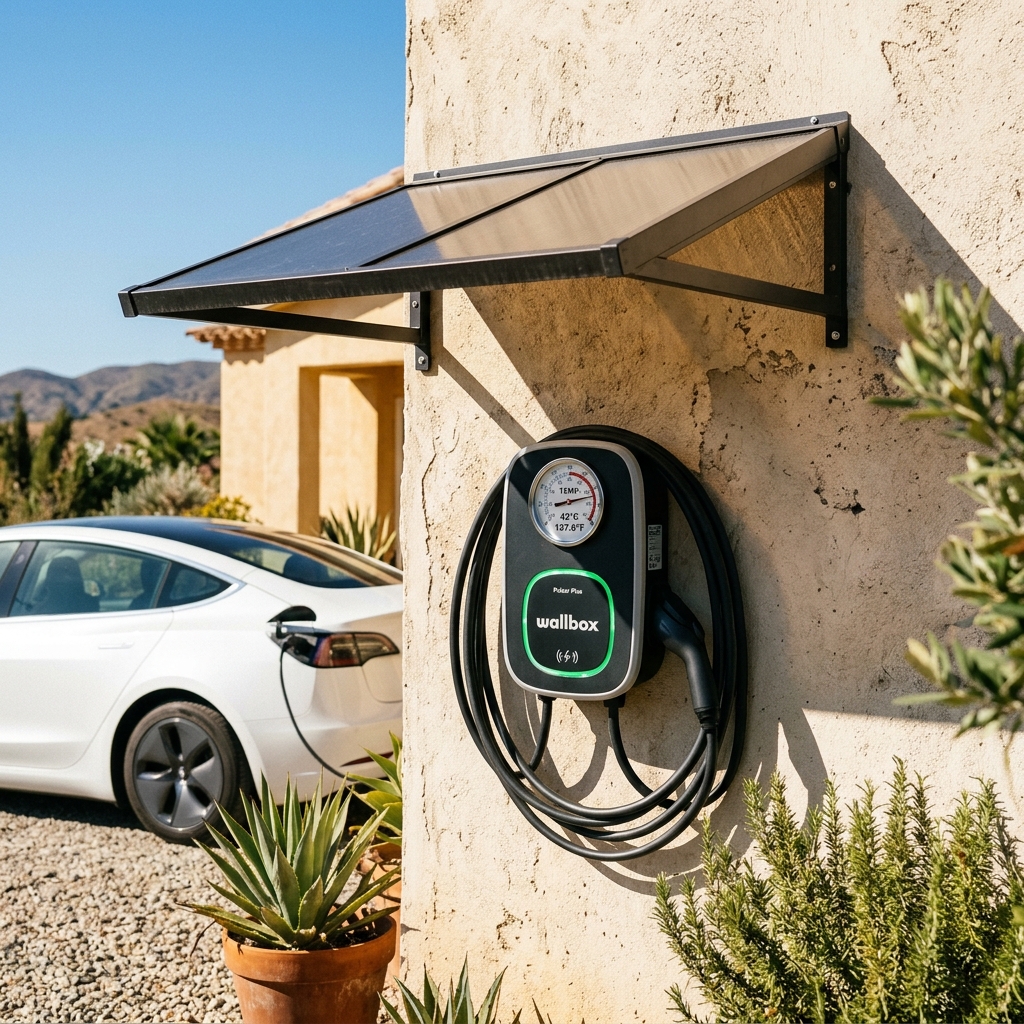 Comparatif wallbox outdoor : les meilleures bornes sous 40°C et plein soleil