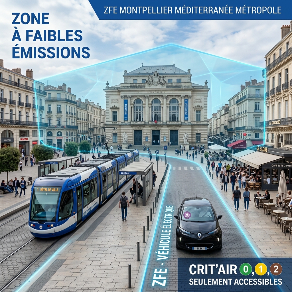 ZFE Montpellier : calendrier, véhicules interdits et solution wallbox domicile